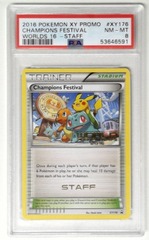 V1641: 2016: Champions Festival: Staff: XY176: Worlds 16: PSA: 8: NM-MT: 53646591